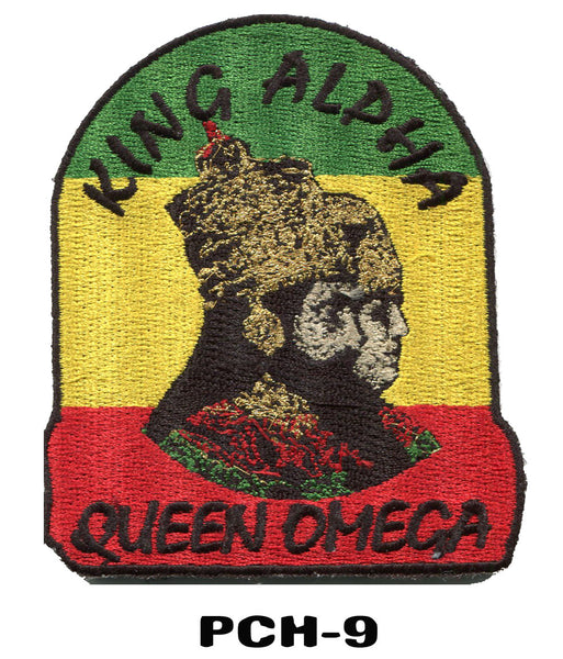 Selassie patches - Rasta iron on Patches