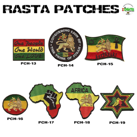 Lion of Judah Patches - Rasta iron on Patches