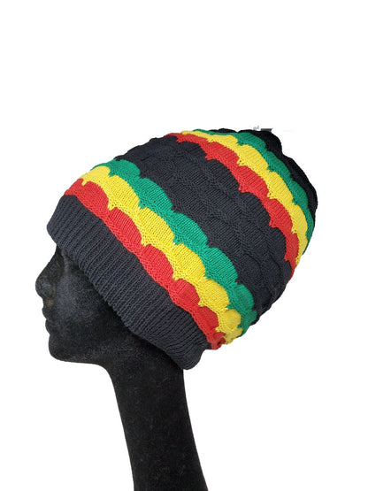 RH064 Medium Rastafarian Crown - Rasta hats tams dread locks cap