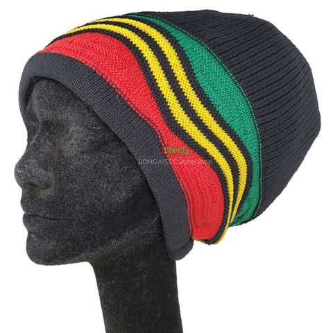 RH065 Medium Rastafarian Crown - Rasta hats tams dread locks cap