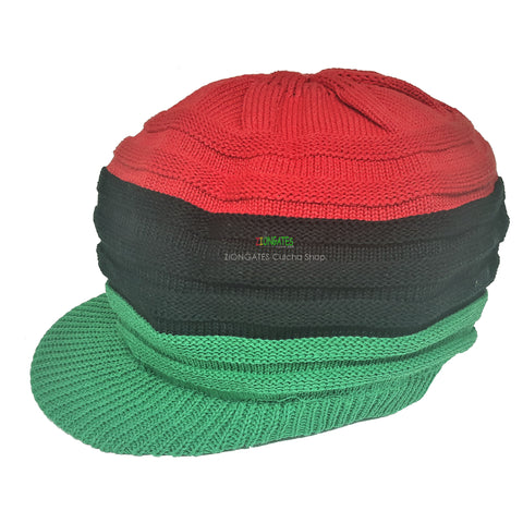 RH018-RBG Small Red Black Green Rasta Hat -  Pan African
