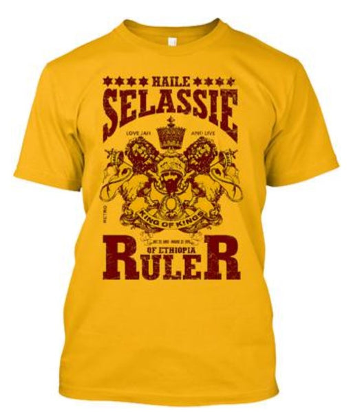 Men's Haile Selassie - Rastafari Ruler - Tee Shirt