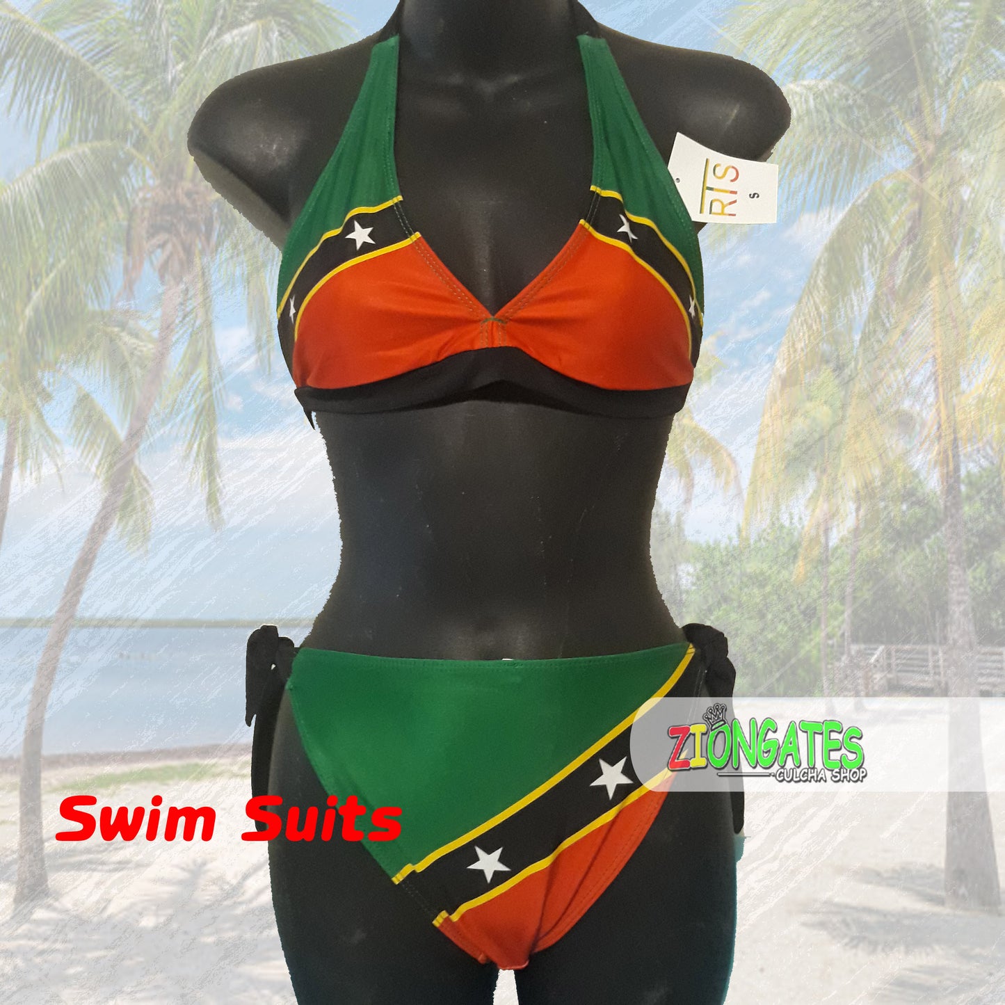 Caribbean Flag Bathing Suits - St Kitts - St vincent swimsuits