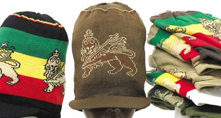 Medium Lion Of Judah Rastafarian Crown AKA Rasta hats tams dread locks cap