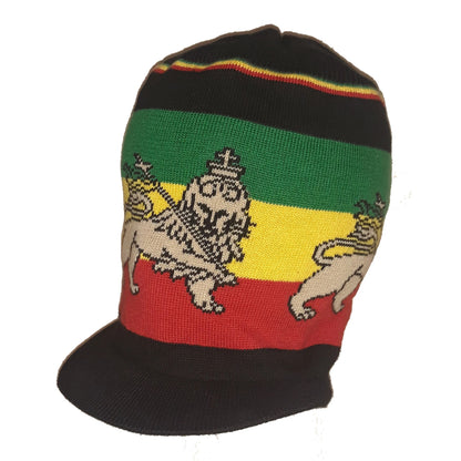 Medium Lion Of Judah Rastafarian Crown AKA Rasta hats tams dread locks cap