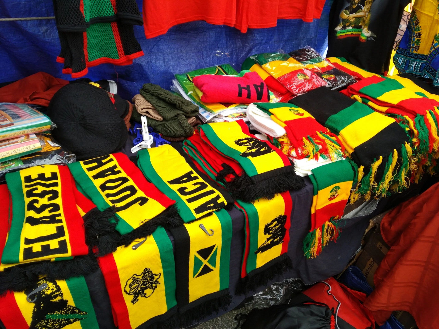 Rasta Knitted Scarves - Lion of Judah - Selassie