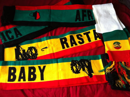 Rasta Knitted Scarves - Lion of Judah - Selassie