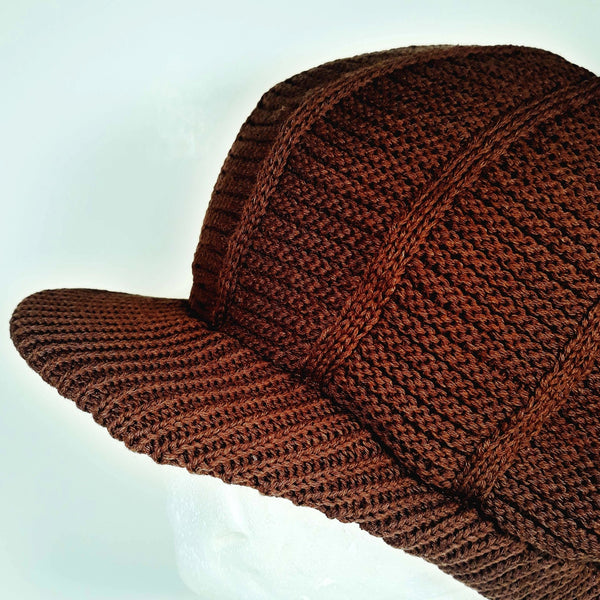RH039-3 Medium Brown Rastafarian Crown - rasta hats tams dread locks cap