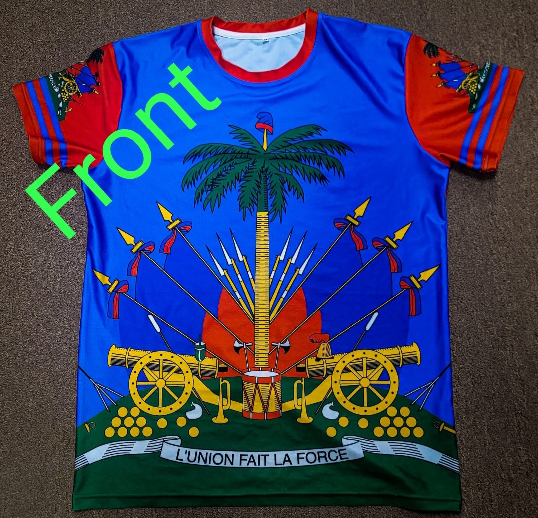 Haiti Jersey - Caribbean Flag Shirts - Carnival - j'ouvert