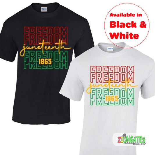 MENS Juneteenth Tee Shirt - Freedom 1865