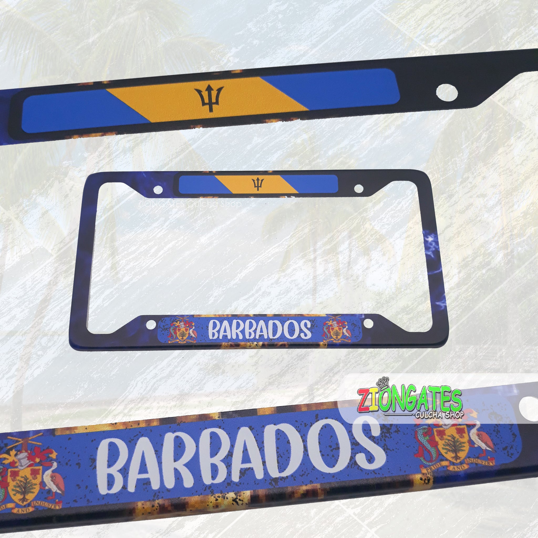 Caribbean Islands License Plate Frames - Barbados
