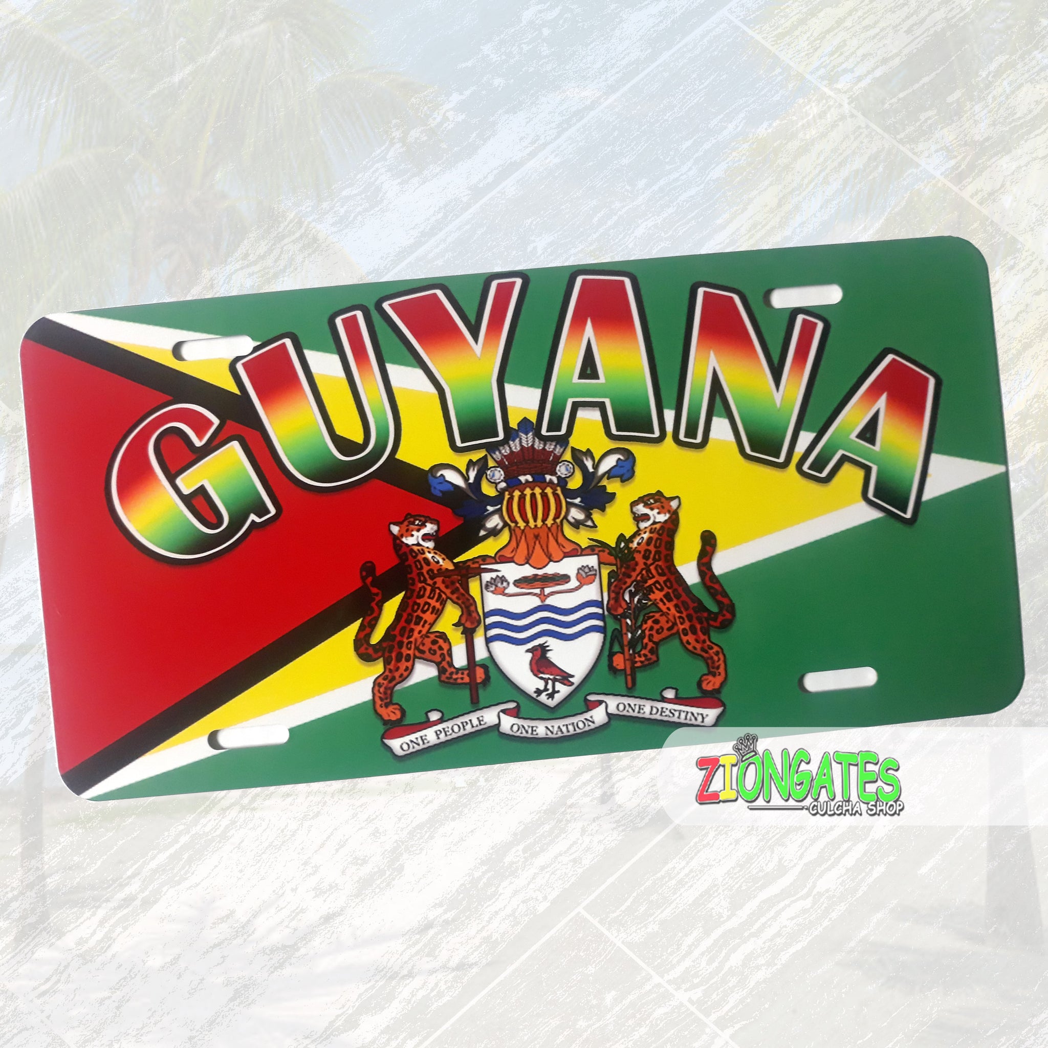 Caribbean islands - License Plates - GUYANA