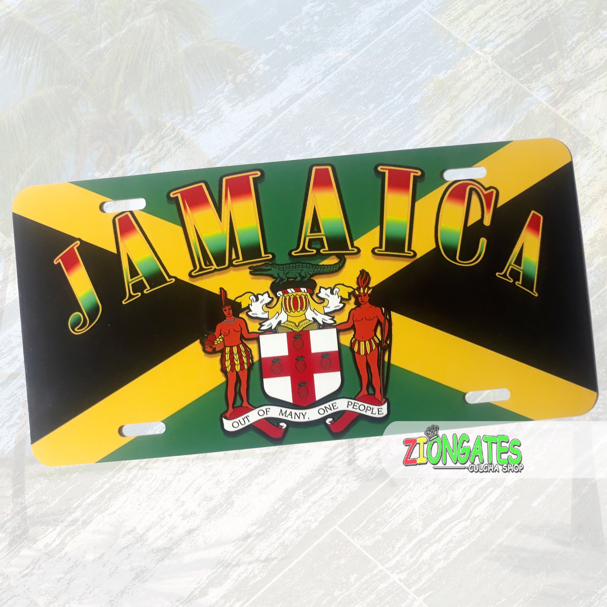 Caribbean islands - License Plates Jamaica