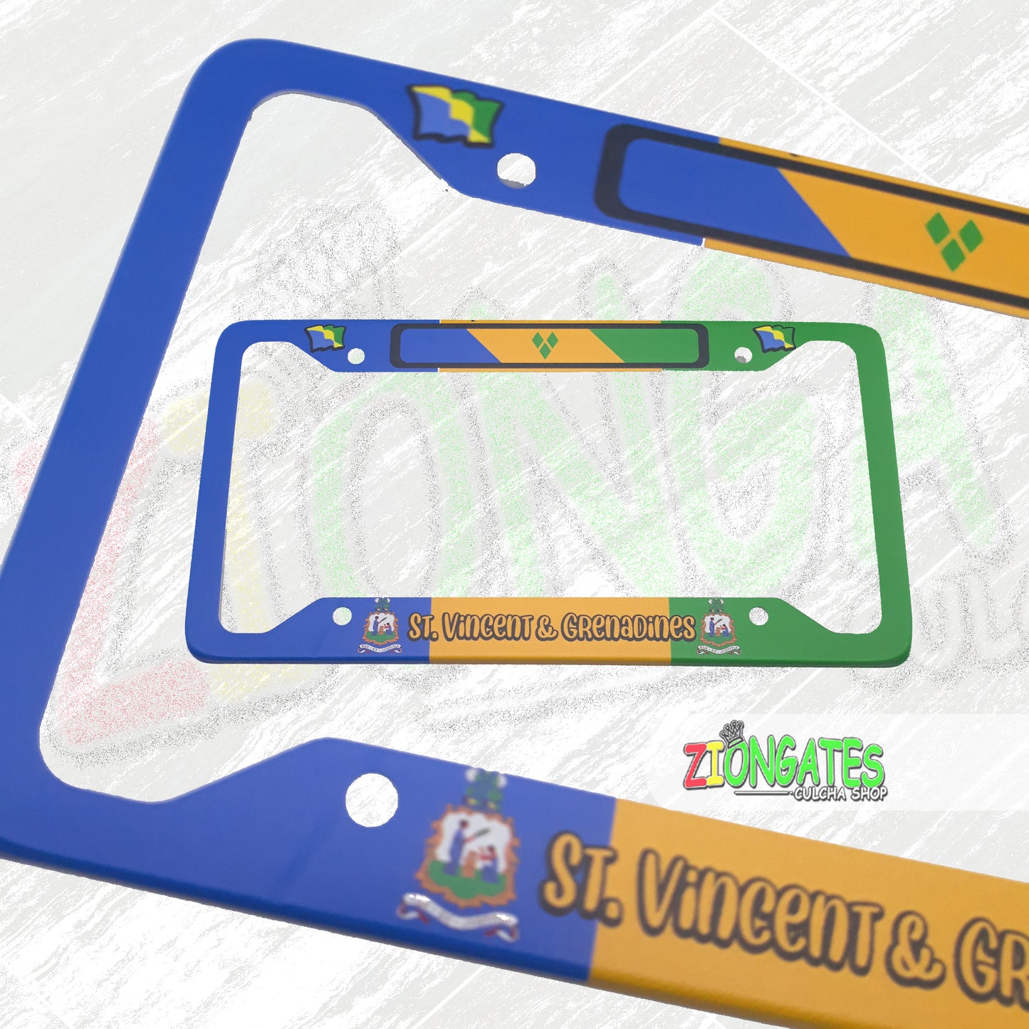 Caribbean Islands License Plate Frames - St Vincent