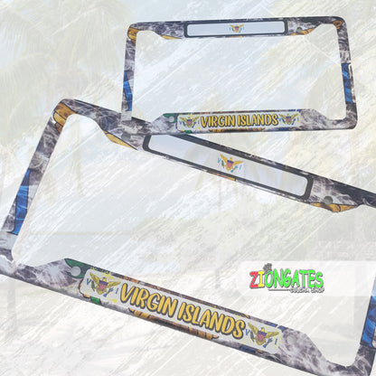 Caribbean Islands License Plate Frames - Virgin Islands