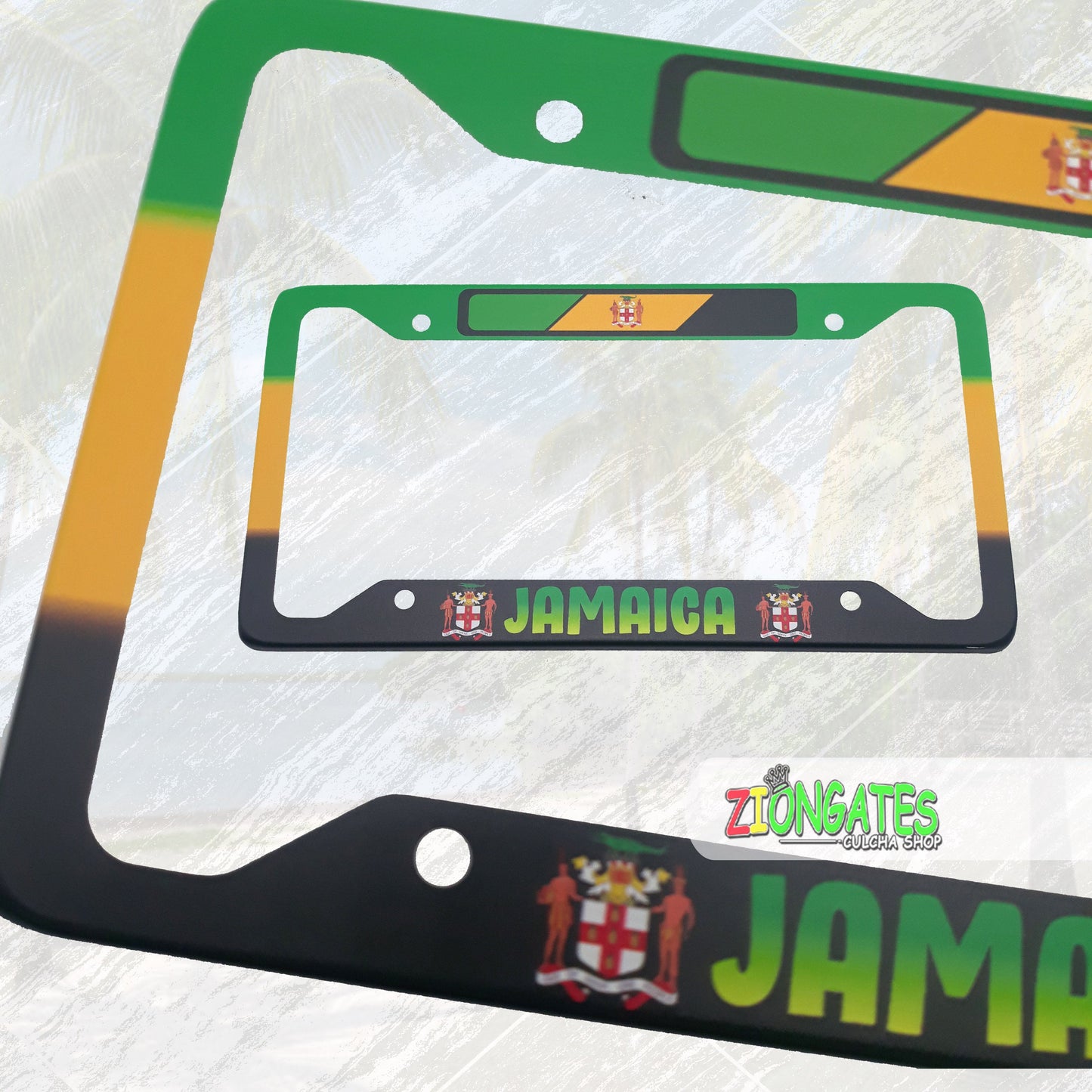 Caribbean Islands License Plate Frames - Jamaica