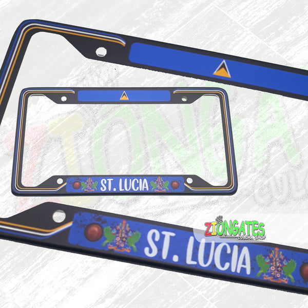 Caribbean Islands License Plate Frames - St Lucia