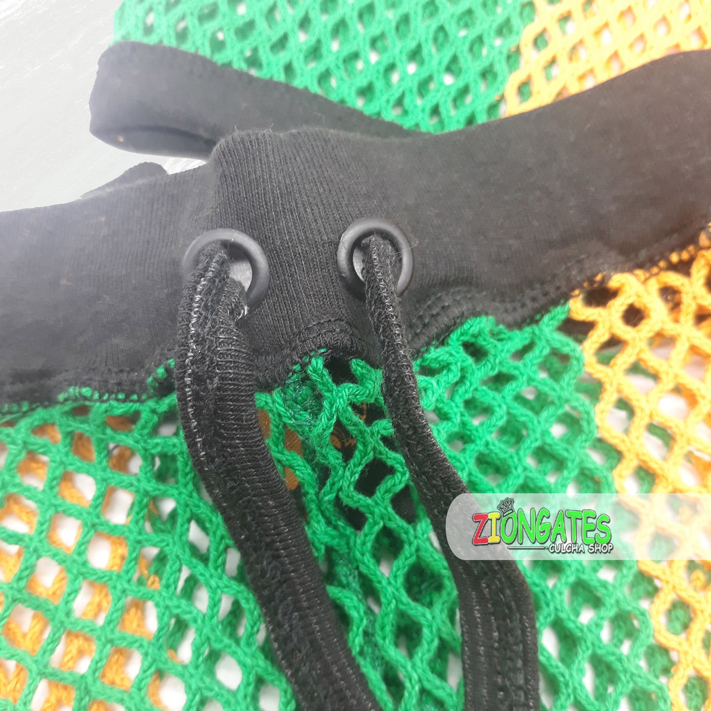 Women's 2 piece Mesh Short set - Rasta - Red Yellow and Green - Jamaica - Beach cover up