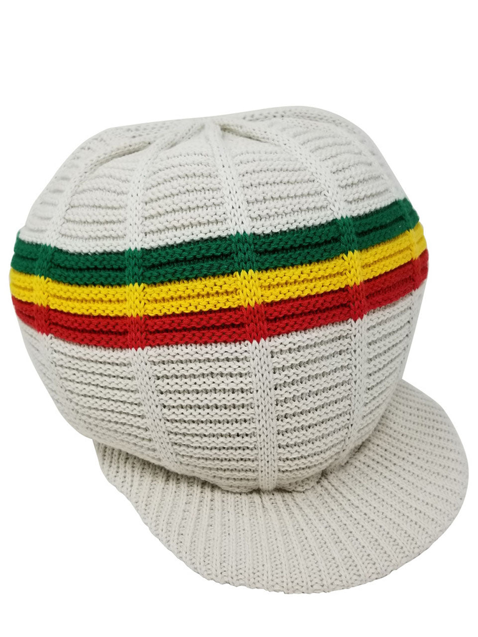 RH039 Medium Dreadlock Rastaman Hats - Black - Beige - Red Yellow Green - White