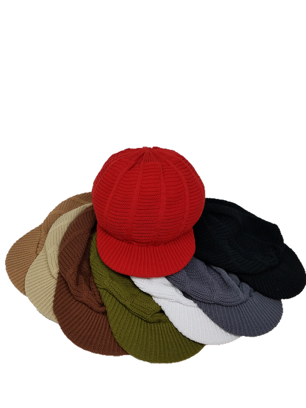 small Rasta Dreadlocks cap - Red - Grey - White - Navy RH039