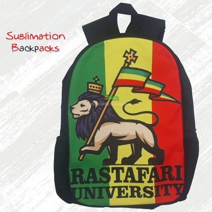 Haile Selassie back packs - Sublimation Bags - Jah Rastafari