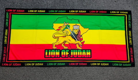 Large Lion of Judah Beach Towel - Rasta - Ethiopia