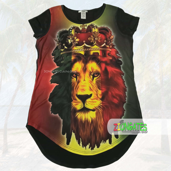 WOMENS Sublimation Shirt - Lion Crown - Rasta