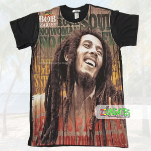 MENS Bob Marley Trench town Rock - Stretch SHIRT - Black