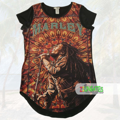 WOMENS Bob Marley Retro - Stretch SHIRT