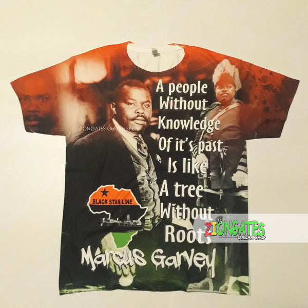 MENS Sublimation Shirt - Marcus Garvey- RBG - ROOTS