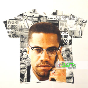 MENS Sublimation Shirt - Malcolm X - Harlem