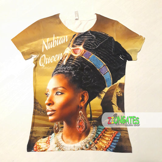 Women's Sublimation Shirt - Nubian Queen