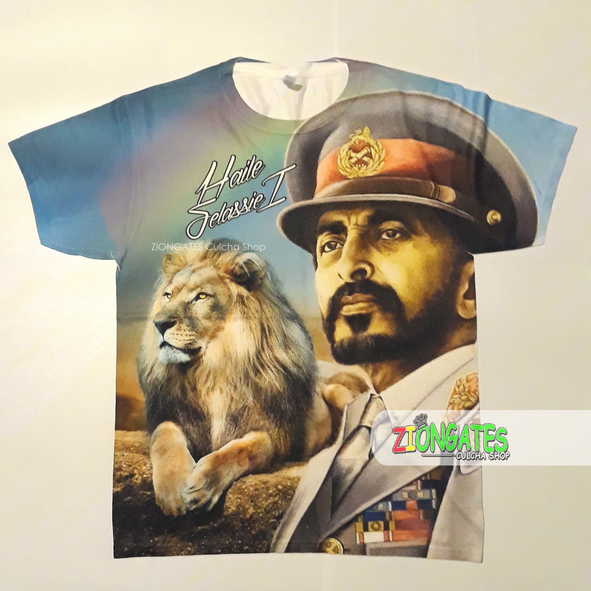 MENS Sublimation Shirt - Haile Selassie - Lion