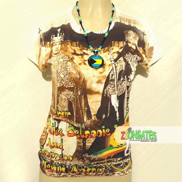 WOMENS Sublimation Shirt - Haile Selassie - King and Queen