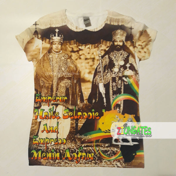 WOMENS Sublimation Shirt - Haile Selassie - King and Queen