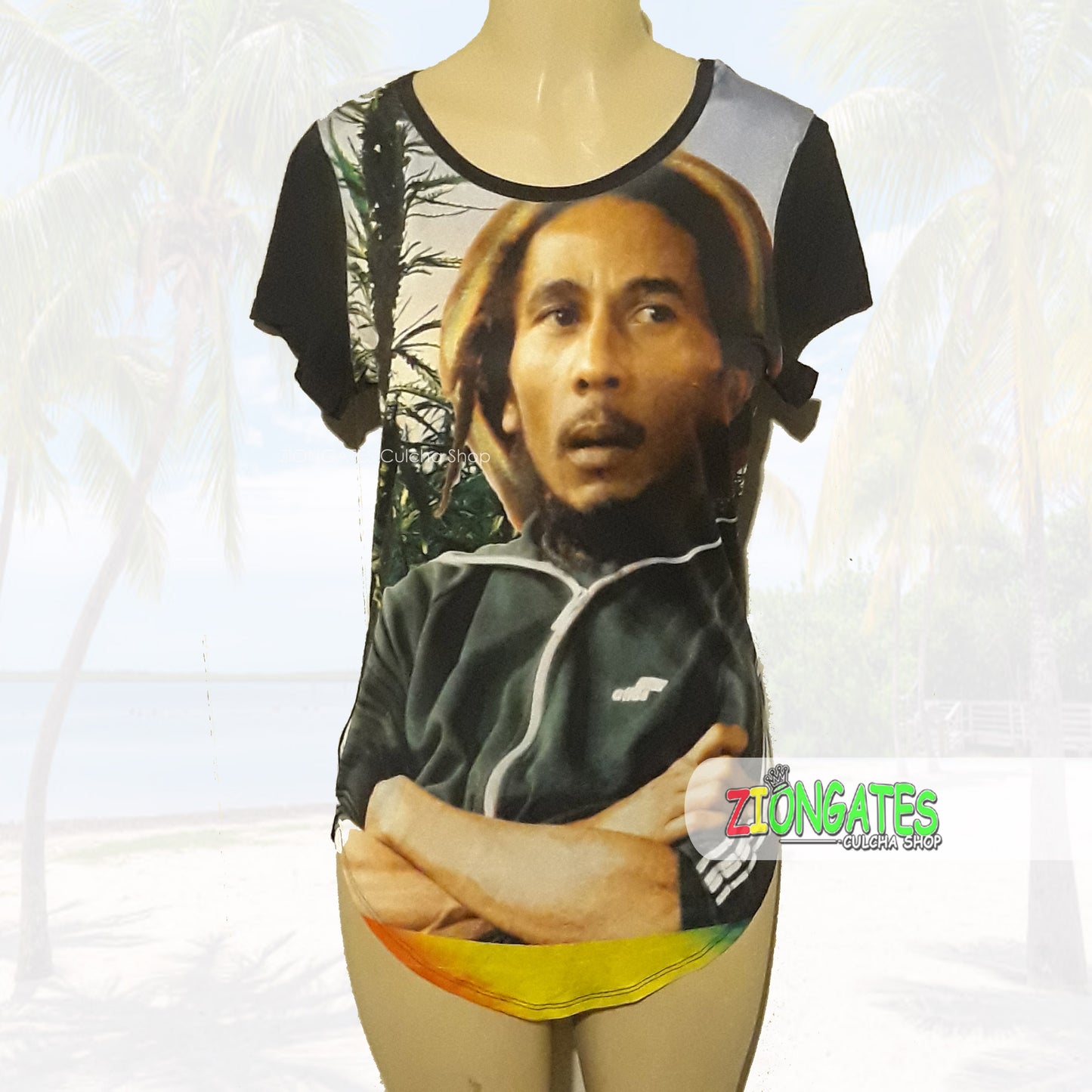 WOMENS Bob Marley Spandex Shirt