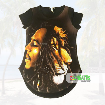 WOMENS Bob Marley - Lion - Spandex Shirt