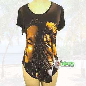 WOMENS Bob Marley - Lion - Spandex Shirt