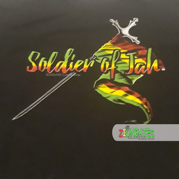 Men's Soldier of Jah Tee Shirt - Black
