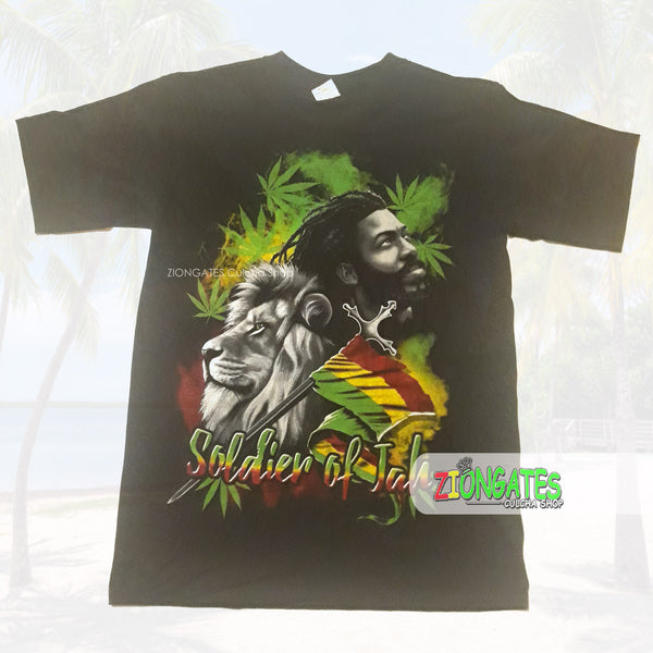 Men's Soldier of Jah Tee Shirt - Black